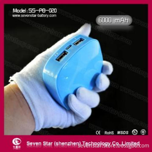 portable power bank for mobile phone 6000 mAh